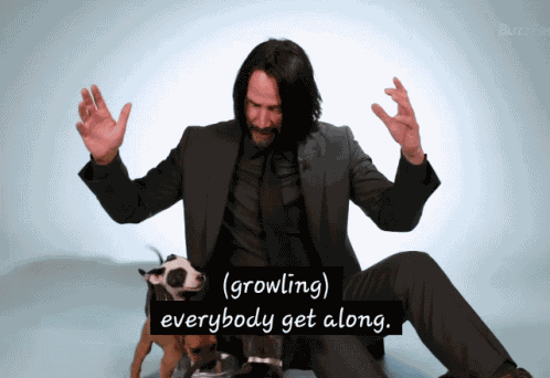 Keanu Reeves Everybody Get Along GIF