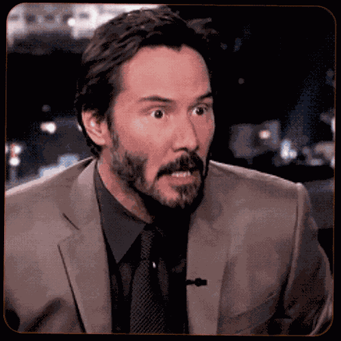 Keanu Reeves Shocked GIF