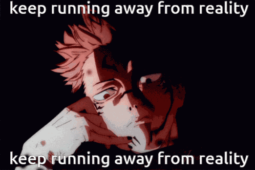 Keep Running Away From Reality GIF