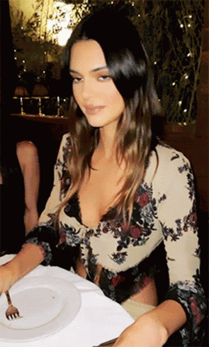 Kendall Jenner Hailey Bieber GIF