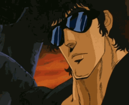 Kenshiro Deal With It Glasses Kenshiro Sunglasses Shades GIF
