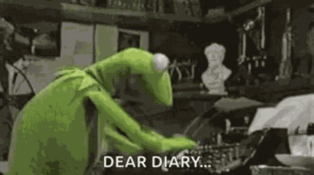 Kermit Diary GIF