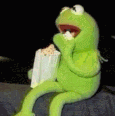 Kermit Eating Popcorn Meme