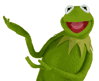 Kermit Here Sticker