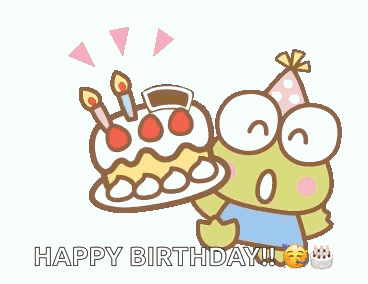 Kero Kero Keroppi Happy Birthday GIF
