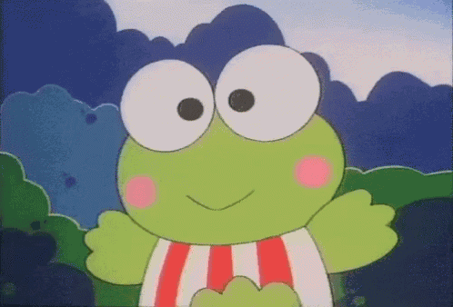 Keroppi Hello Kitty GIF