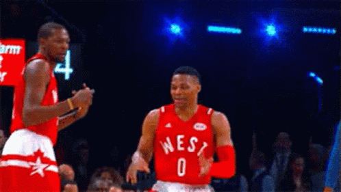 Kevin Durant Russell Westbrook GIF