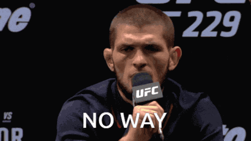 Khabib No Way GIF