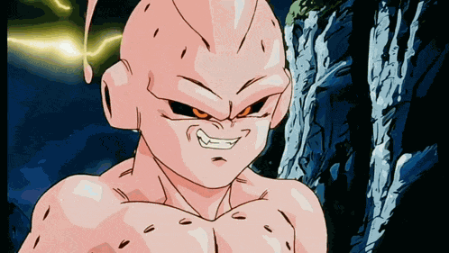 Kid Buu Stare Majin Buu GIF