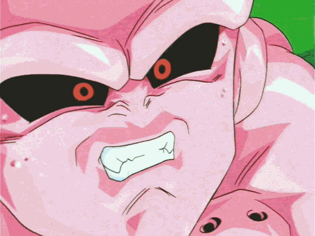 Kid Buu Vs Goku Buu GIF