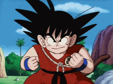 Kid Goku Angry GIF