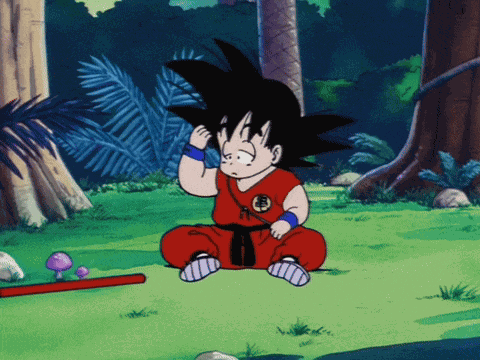 Kid Goku Power Pole GIF