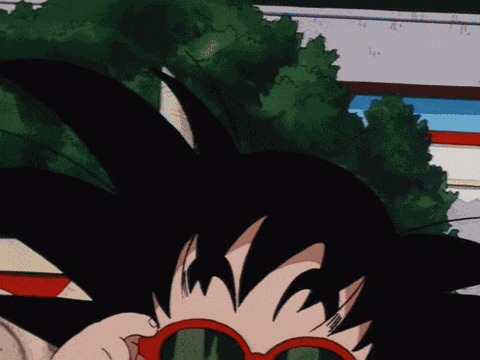 Kid Goku Sunglasses GIF