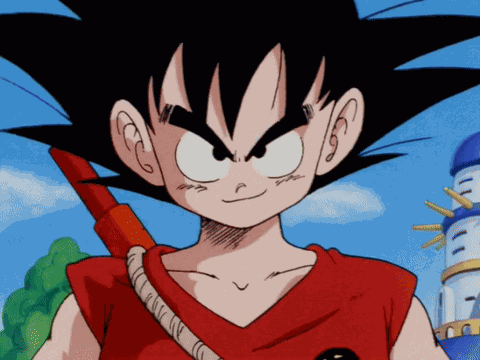 Kid Goku Surprised GIF