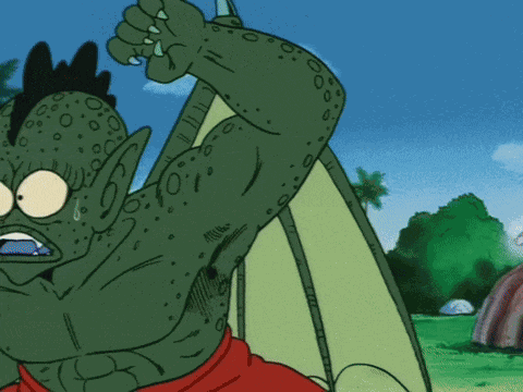 Kid Goku Tambourine GIF