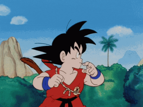 Kid Goku Yajirobe GIF