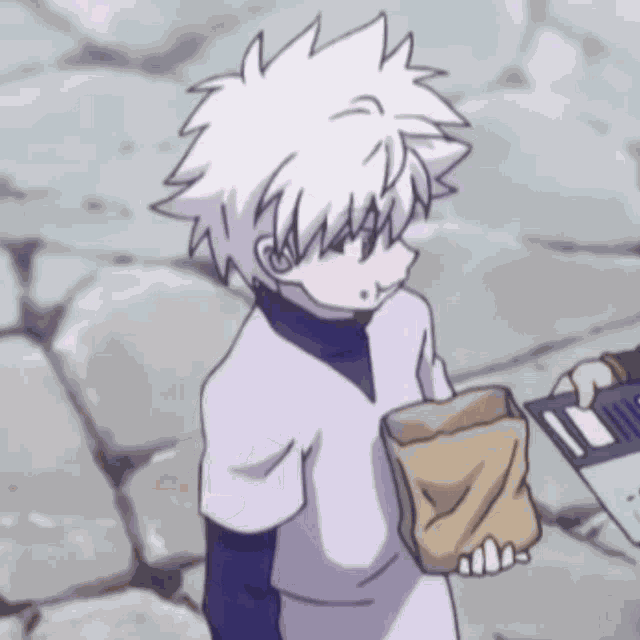 Killua Eating GIF