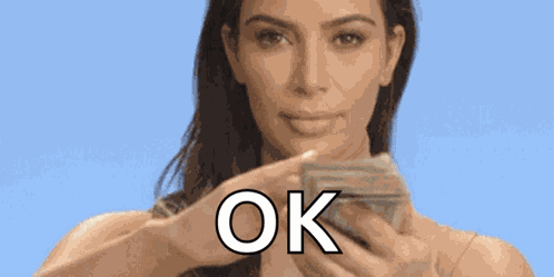Kim Kardashian Money GIF