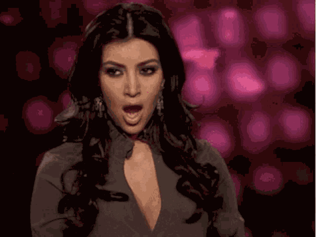 Kim Karsashian Yawning Funny Thru Seasons Judasfools Vis Visnja GIF
