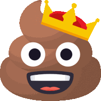 King Pile Of Poo Sticker