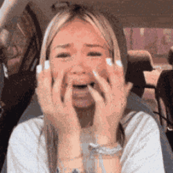 Kirari Girl Choking In Car GIF