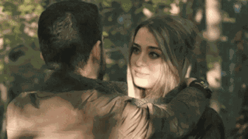 Kiss And Hug Loving Couple GIF
