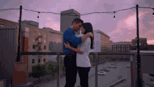 Kiss And Loving Hug Couple GIF