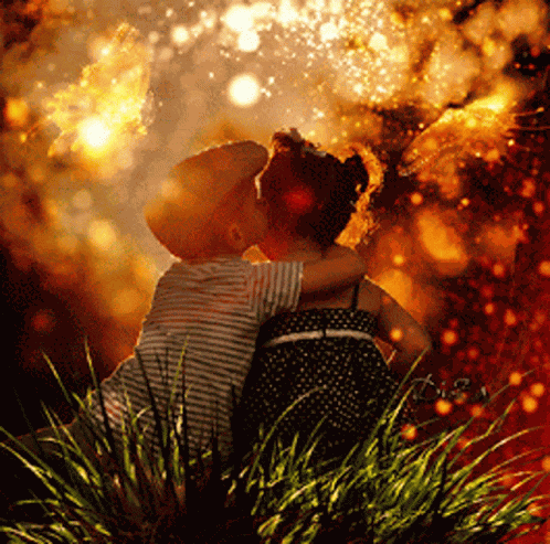Kiss Butterfly GIF