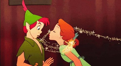 Kiss Peter Pan GIF