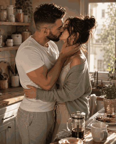 Kisses Couple Kissing Couple GIF