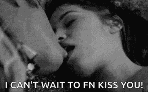 Kissing Black GIF