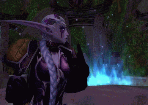 Kissn Night Elf Nightelf Kaldorei Warcraft Wow Alshain Alshaïn GIF