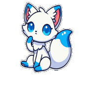 Kitsune Cute Sticker