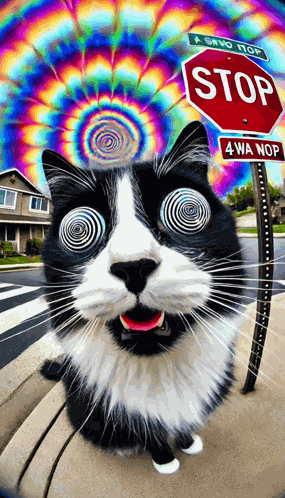 Kitty Trippy GIF
