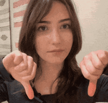 Kiwhiskey Two Thumbs Down GIF