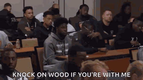 Knooock Knock On Wood GIF