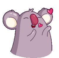 Koala Kiss Sticker