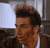 Kramer Scared GIF