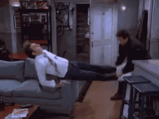 Kramer Stuck GIF