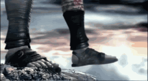 Kratos Falling GIF