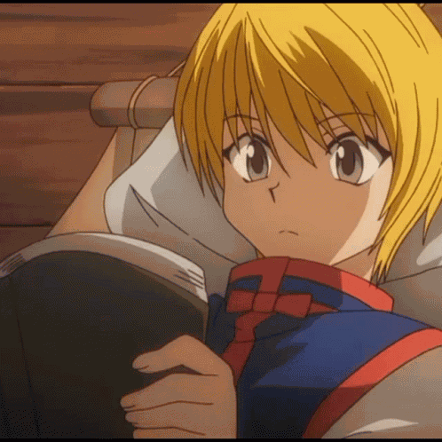 Kurapika Reading Kurapika GIF