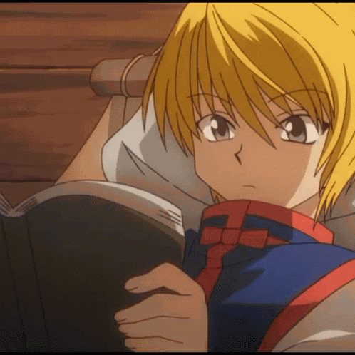 Kurapika Reading Kurapika GIF