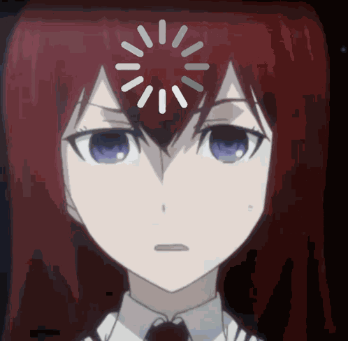 Kurisu Confused Makise GIF