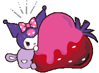 Kuromi Peaking Sticker