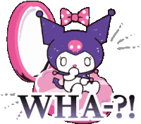 Kuromi Wha Sticker