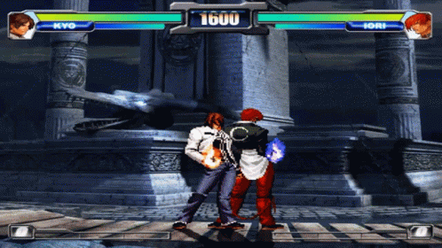 Kyo Kusanagi Iori Yagami GIF