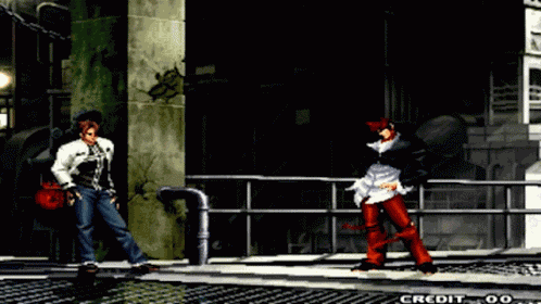 Kyo Kusanagi Iori Yagami GIF