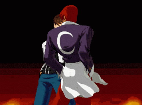 Kyo Kusanagi Iori Yagami GIF