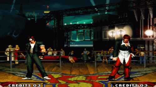 Kyo Kusanagi Iori Yagami GIF