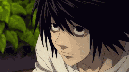 L Lawliet Death Note GIF